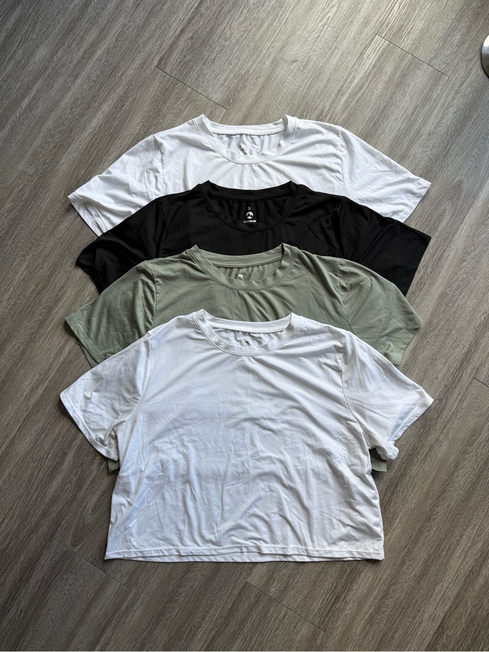 Lightweight Active/Everyday Tees - White, Black, Olive (set of 4)